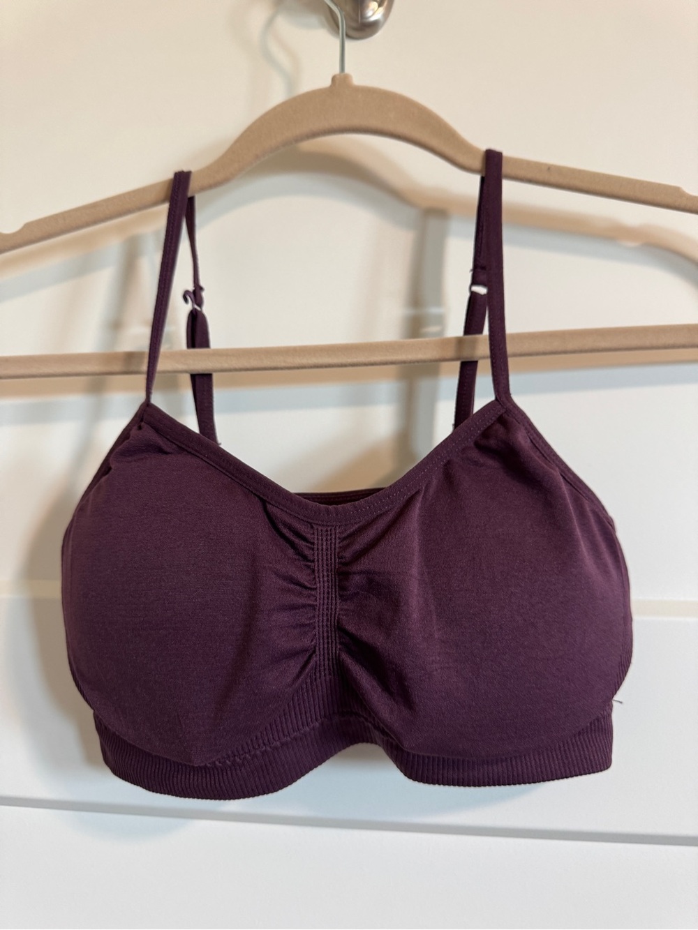 free press Seamless Adjustable-Strap Bralette - Plum